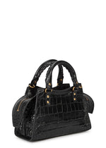 Balenciaga Neo Classic City Mini — Black Croc-Embossed