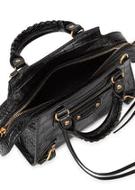 Balenciaga Neo Classic City Mini — Black Croc-Embossed