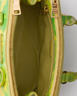Prada Galleria Mini — Yellow/Green Printed Saffiano