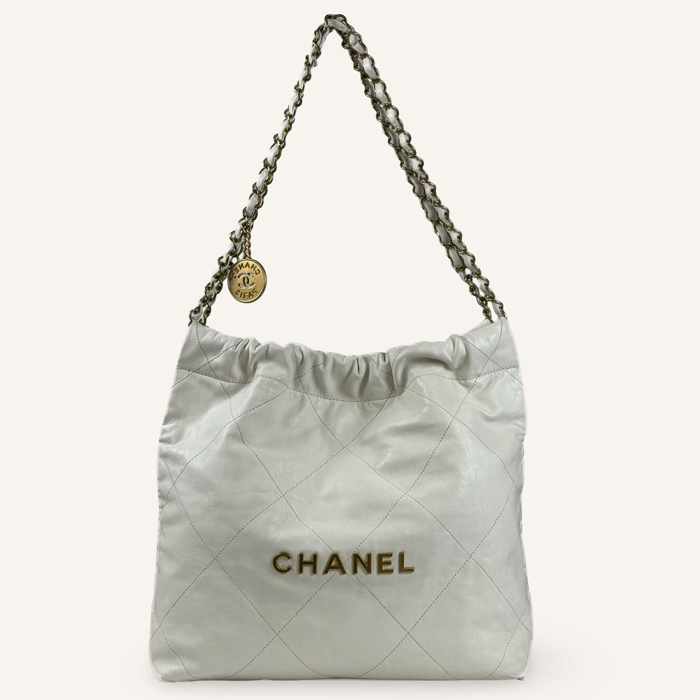 Chanel 22 Small — White