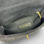 Chanel Denim Flap Bag — Black Multicolour