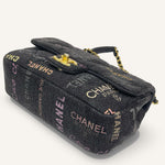 Chanel Denim Flap Bag — Black Multicolour