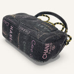 Chanel Denim Flap Bag — Black Multicolour