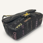 Chanel Denim Flap Bag — Black Multicolour