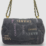 Chanel Denim Flap Bag — Black Multicolour