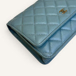 Chanel Wallet on Chain — Light Blue