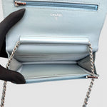Chanel Wallet on Chain — Light Blue