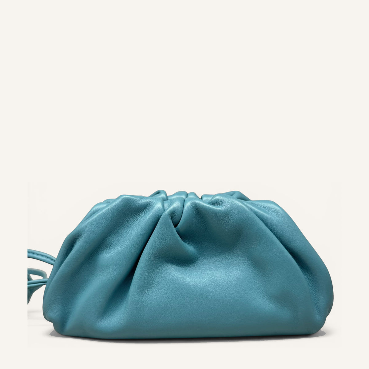 Bottega Veneta Micro Pouch — Blue / Linoleum
