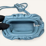 Bottega Veneta Micro Pouch — Blue / Linoleum