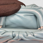 Bottega Veneta Micro Pouch — Blue / Linoleum