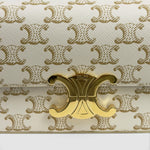 Celine Triomphe Shoulder Bag — Cream / Cuir