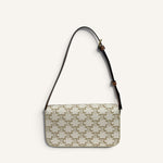Celine Triomphe Shoulder Bag — Cream / Cuir