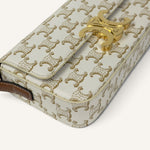 Celine Triomphe Shoulder Bag — Cream / Cuir