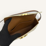 Celine Triomphe Shoulder Bag — Cream / Cuir