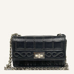 Chanel Vintage Flap Bag — Black / Silver