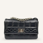 Chanel Vintage Flap Bag — Black / Silver