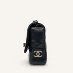 Chanel Vintage Flap Bag — Black / Silver