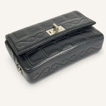 Chanel Vintage Flap Bag — Black / Silver