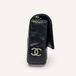 Chanel Vintage Flap Bag — Black / Silver