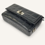 Chanel Vintage Flap Bag — Black / Silver