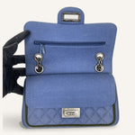Chanel 2.55 Flap Bag — Blue Wool