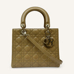 Dior Lady Dior Medium — Yellow Patent