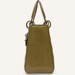 Dior Lady Dior Medium — Yellow Patent