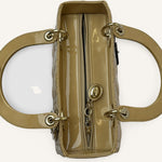 Dior Lady Dior Medium — Yellow Patent