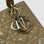 Dior Lady Dior Medium — Yellow Patent