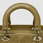 Dior Lady Dior Medium — Yellow Patent
