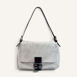 Fendi Mamma Baguette Zucca — Cream