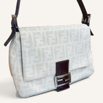 Fendi Mamma Baguette Zucca — Cream