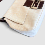 Fendi Mamma Baguette Zucca — Cream