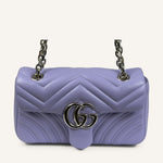 Gucci GG Marmont Small Shoulder Bag — Lilac