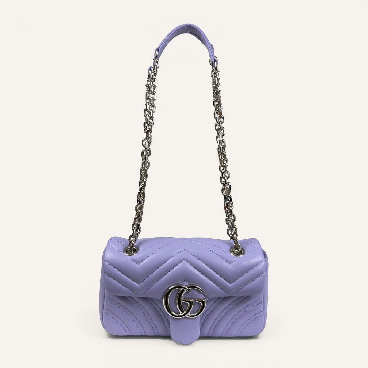 Gucci GG Marmont Small Shoulder Bag — Lilac