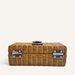 Miu Miu Wicker Box — Brown and Pink