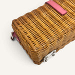Miu Miu Wicker Box — Brown and Pink