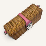 Miu Miu Wicker Box — Brown and Pink