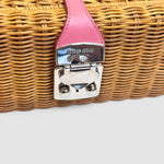Miu Miu Wicker Box — Brown and Pink
