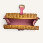 Miu Miu Wicker Box — Brown and Pink