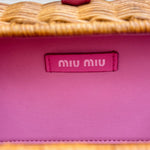 Miu Miu Wicker Box — Brown and Pink