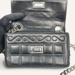 Chanel Vintage Flap Bag — Black / Silver