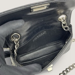Chanel Vintage Flap Bag — Black / Silver