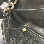 Chanel Vintage Flap Bag — Black / Silver