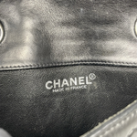 Chanel Vintage Flap Bag — Black / Silver