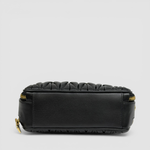 Miu Miu Matelassé Top-Handle Bag — Black