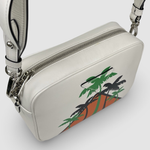 Prada City Palm Tree Crossbody — White