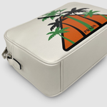 Prada City Palm Tree Crossbody — White