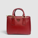 Prada Galleria Saffiano Leather Bag — Red