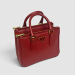 Prada Galleria Saffiano Leather Bag — Red